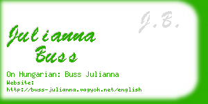 julianna buss business card